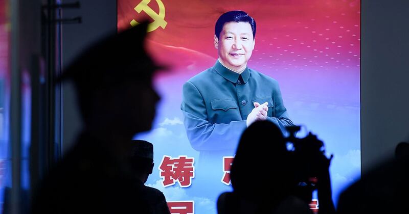 这次没有安排阅兵,令外界感到意外。自2012年习近平上台以来,已举行了五次阅兵,平均每两年举行一次。(法新社资料图片)